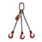 Hsi Three Leg Bridle Chain Slng, 9/32 in dia, 14ft L, Oblong Link to Slng Hook, 11,200lb Lmt 10TOS9/32-14 - alternate 1